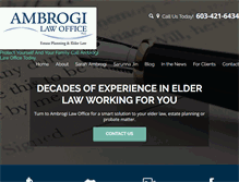 Tablet Screenshot of ambrogilawoffice.com